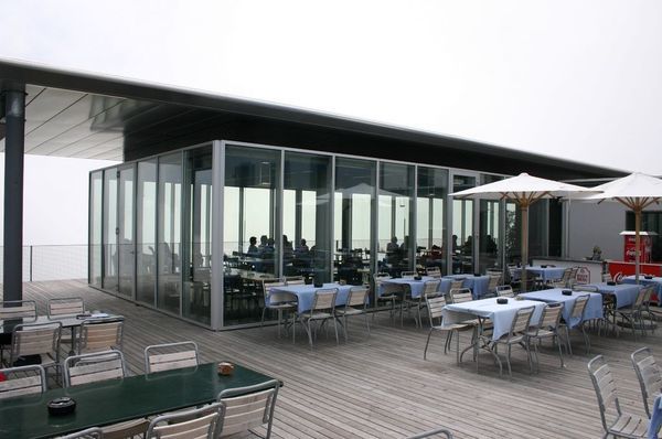 The Niesen restaurant has both large indoor and large outdoor areas