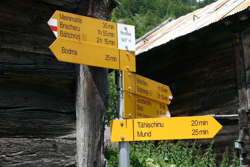 Signpost at Roose