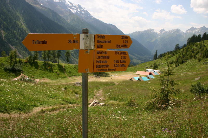Signpost at Schwarzseeli