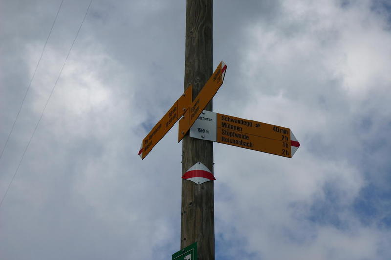 Signpost at Unter Neisen