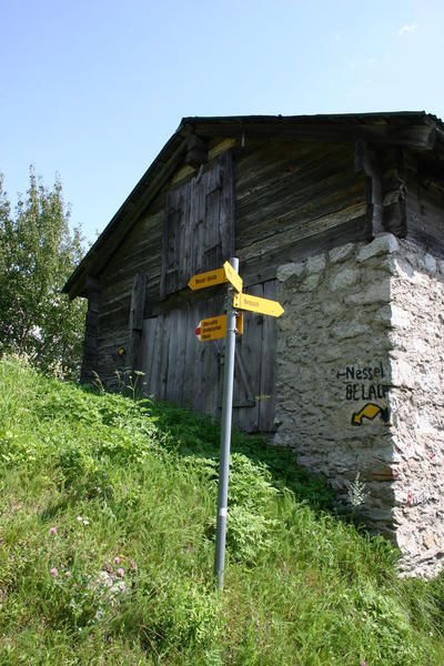 The junction with the path up to Belalp just before Birgisch