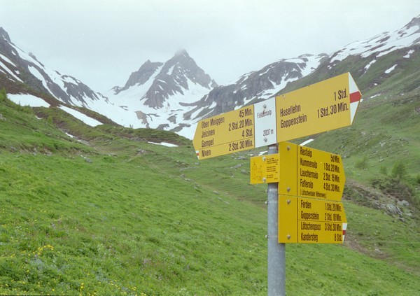 Signpost at Faldumalp