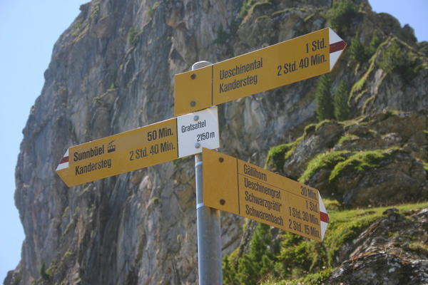 Signpost at Gratsattel