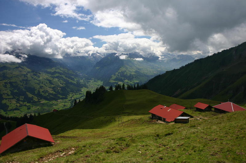 Alp Ober Niesen looking up the Kander valley