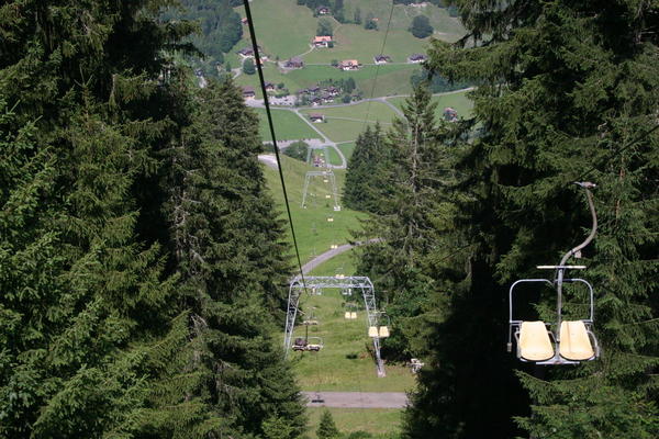 The double chair lift at Ramslauenen (before 2007)