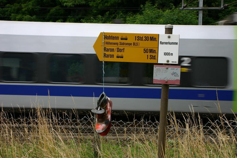 Signpost at Rarnerkumme