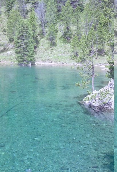 The incredibly blue lakes at Arvenseeli