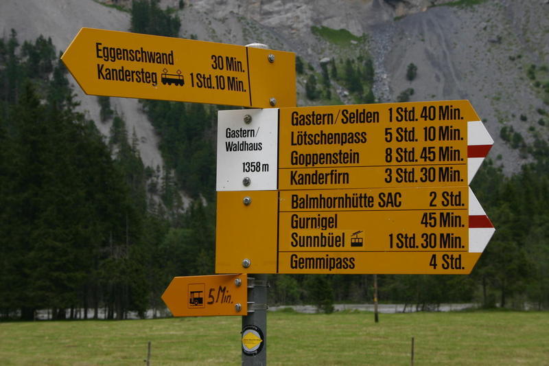 Signpost at Waldhus