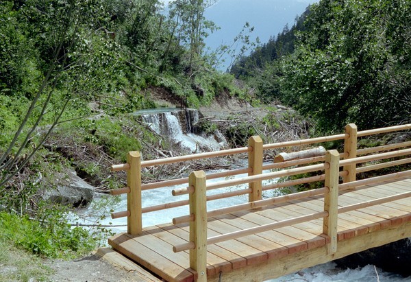 One of the incarnations of the Baldschiedertal bridge