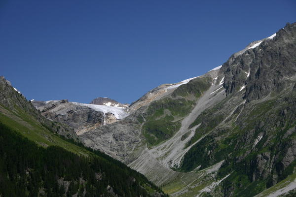 The view across to the Kanderfirn from Berghaus Gfellalp