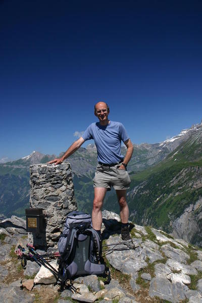 The top of the Gällihorn - remember to sign the Visitor