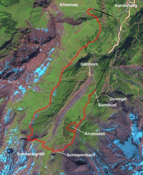 The Almenalp-Schwartzgratli route