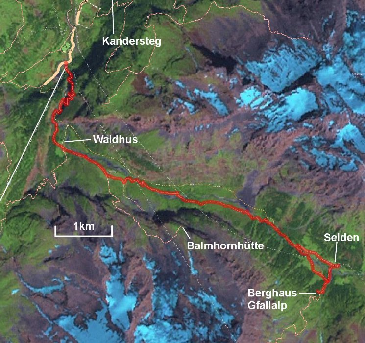 The route to Berghaus Gfallalp